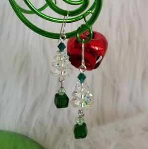 Crystal Tree Sterling Silver Earrings!
